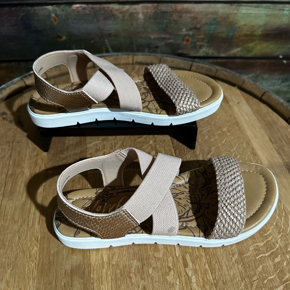 ✨ NEW Blowfish Malibu Metallic Sandals – Size 4 ✨